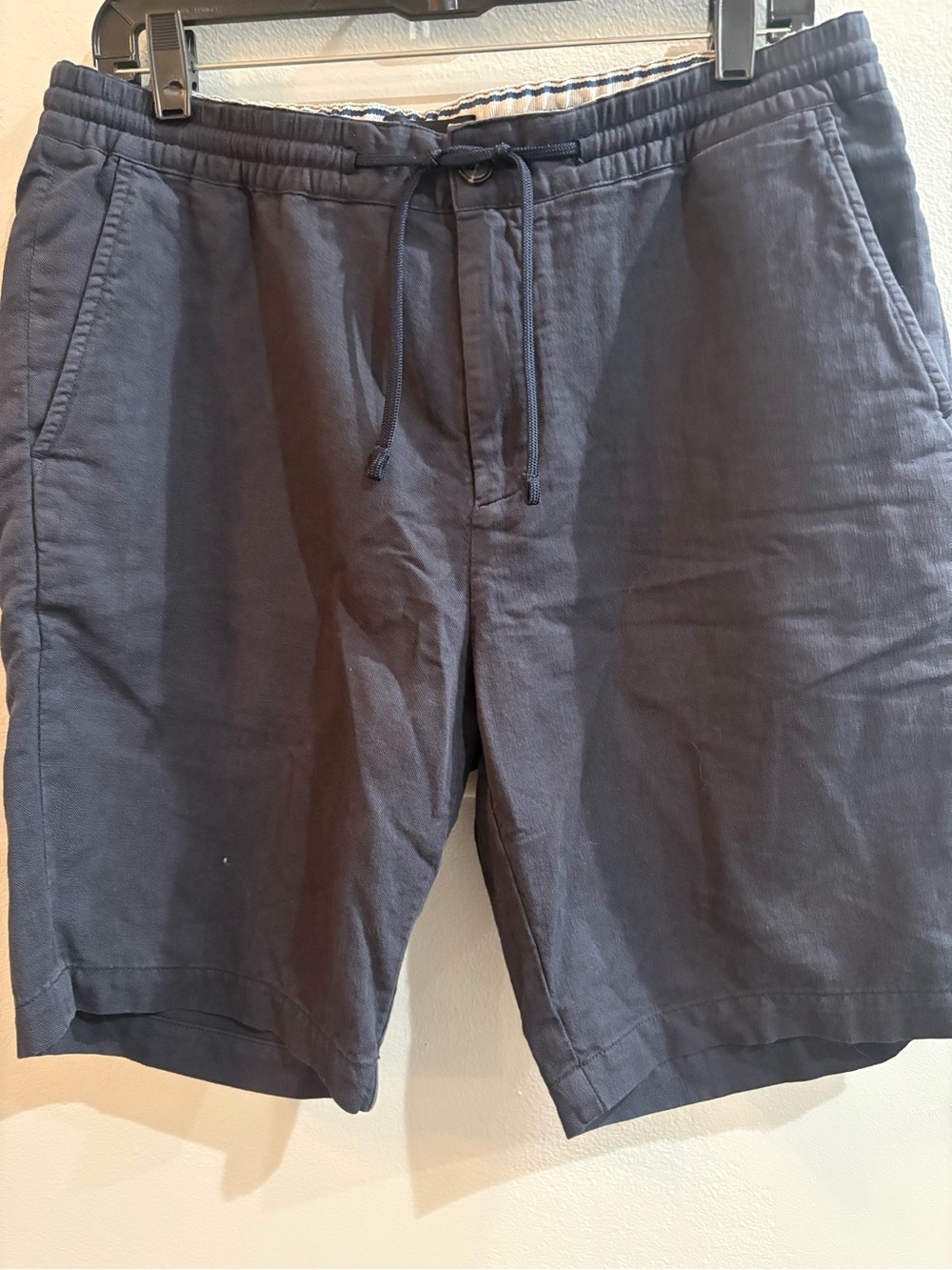 Men's Scotch & Soda  Navy Elastic Waist Casual Shorts Size 32